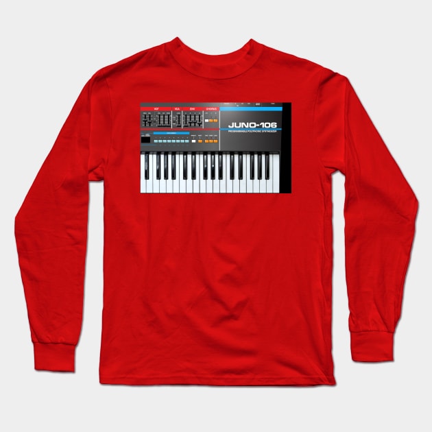 Juno 106 programmable polyphonic synthesizer Long Sleeve T-Shirt by simonreich